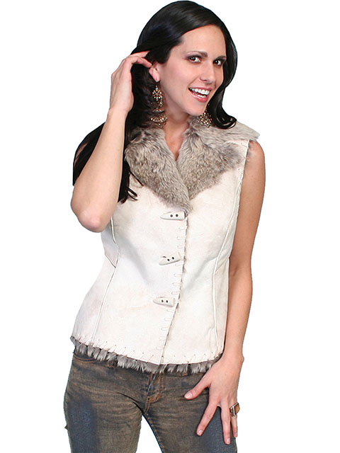 (image for) Lightweight faux shearling vest